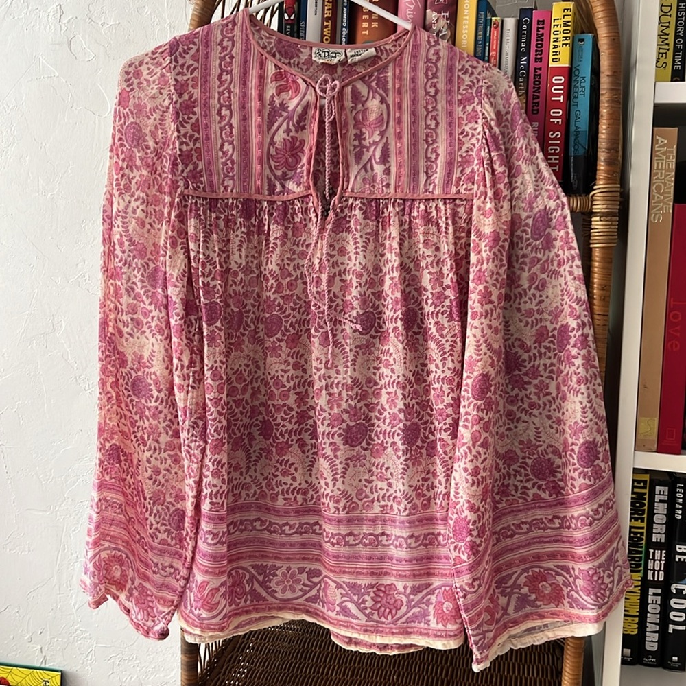 Authentic vintage Indian 100% cotton top